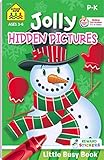 School Zone - Jolly Hidden Pictures Workbook - Ages 3 to 6, Preschool to Kindergarten, Holiday, Christmas, Picture Puzzles, Search & Find, Stickers, and More (Jolly Little Busy BookÃÆÃÆÃâÃÂ¢ÃÆÃâÃÂ¢Ãâ¬ÃÅ¾ÃÆÃâÃâÃÂ¢ Series)
