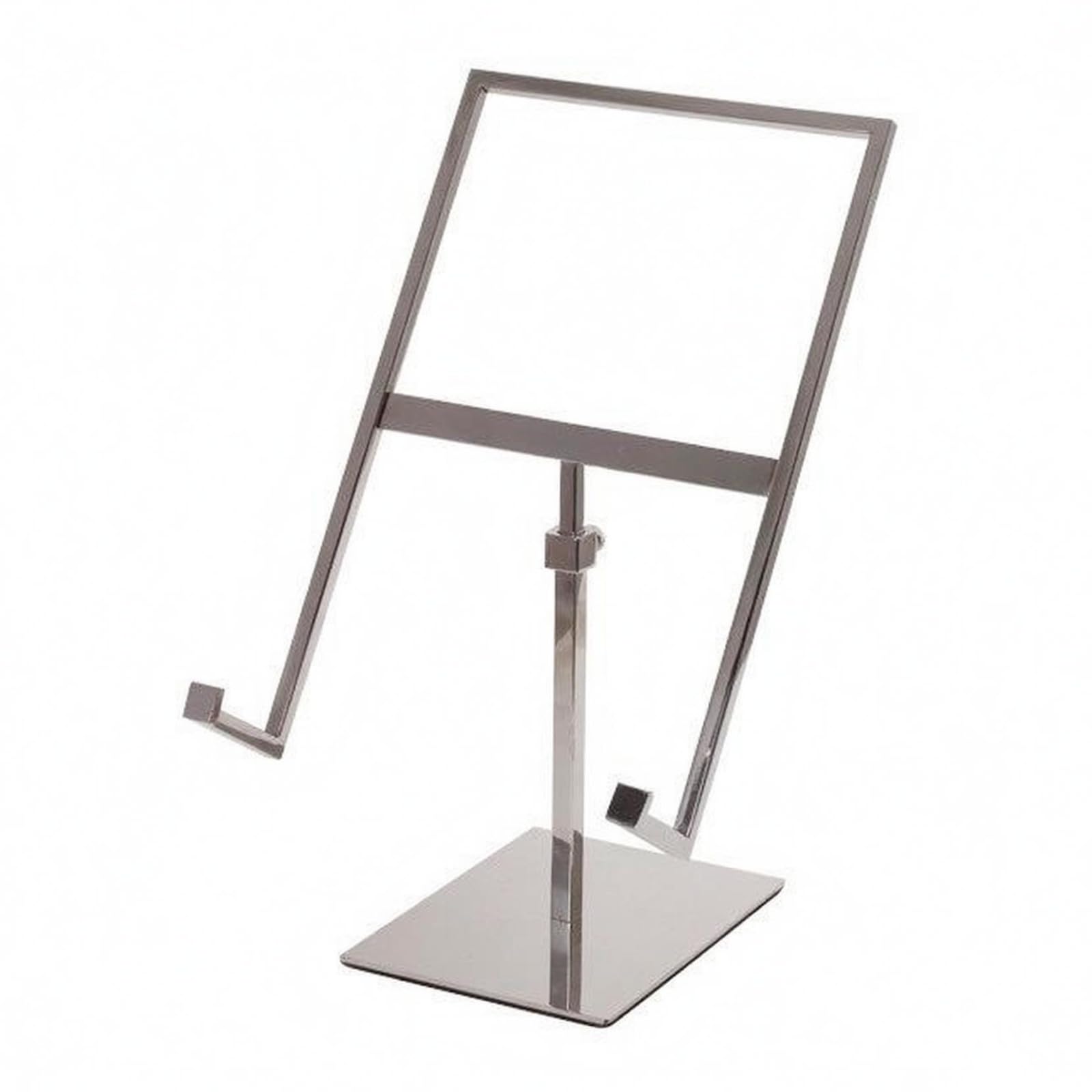 Regolabile Porta Camicie Rack Esposizione Magliette Supporto Abiti Struttura Metallo Acciaio con Base Antiscivolo Stabile Adatto per Negozi Abbigliamento Esposizione Personale, Argento