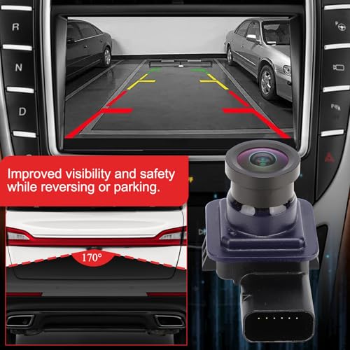 Image of ES7Z-19G490-A Rear View Park Assist Backup Camera Compatible with 2013 2014 2015 2016 Ford Fusion Parking Assist Camera Replace# ES7T19G490A (ES7Z-19G490-A)