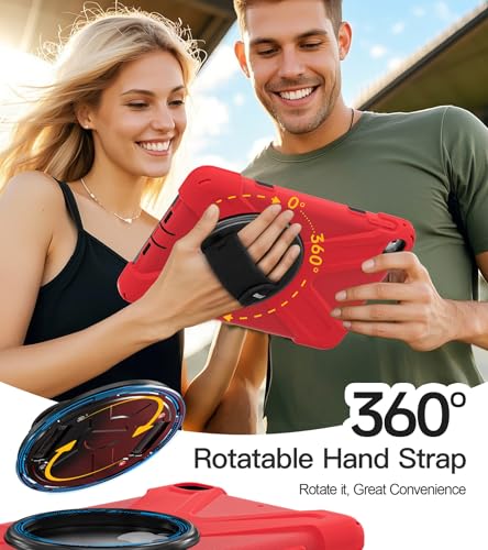 Funda iPad Mini 4 shockproof con soporte de 360 grados y correa de mano 4