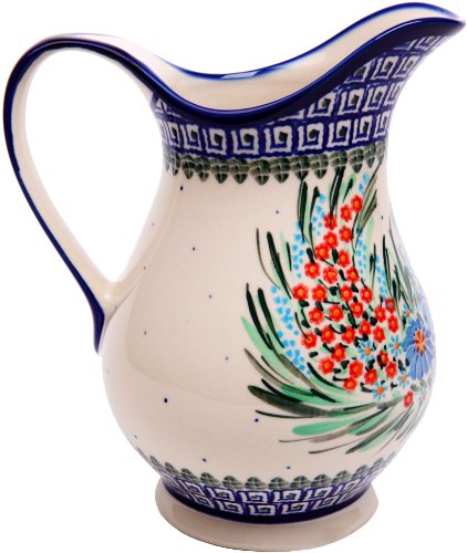 ❤ Crazy Deals Polish Pottery Ceramika Boleslawiec 0204/169 Pitcher K, 4-1/4 Cup