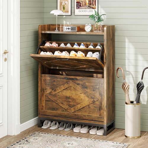 GRUSIGN Narrow Flip-Door Cabinet