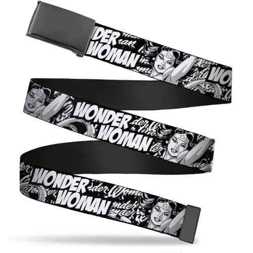 Buckle Down Men's Web Belt Wonder Woman 1.25