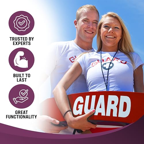 Kemp USA 50-Inch Red Lifeguard Rescue Tube with White Guard Logo Durable Flotation Device for Pools and Open Water Professional Lifeguard Equipment Safety Buoy for Training and Rescue Use - Thumbnail 4