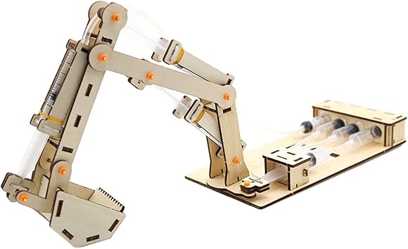 harayaa Hydraulic Excavator Toy ,DIY Excavator Model Safe DIY Excavator Set