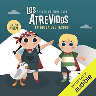 Los Atrevidos en busca del tesoro Audiolibro Por Elsa Punset arte de portada