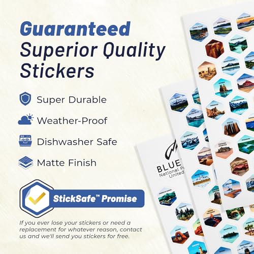 BlueTrail National Parks Water Bottle with Stickers - Image 6