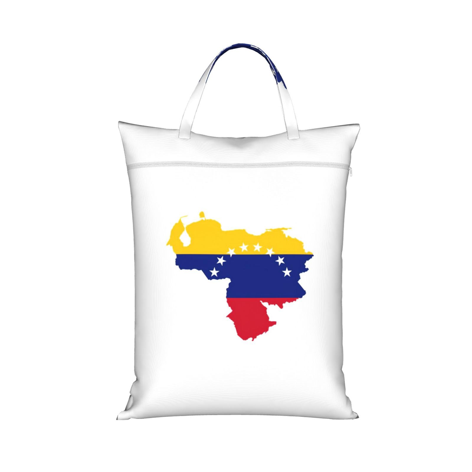 Pphgut 1 Pc Venezuela Flag Print Travel Laundry Bag Portable Dirt Clothes Bags Daily Hiking Camping Vacation