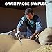 Powder Sampler, Stainless Steel Three-Zone Grain Probe Sampler – Commonly Used for Sampling and Collecting Powders, Grains, and Granules