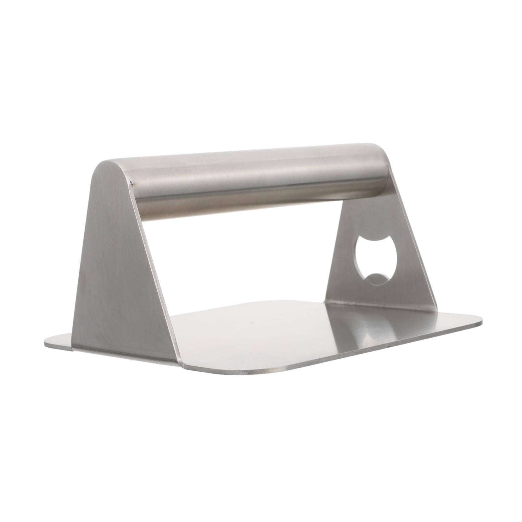 BESTonZON 1pc Stainless Steel Burger Press with Bottle Opener Durable Pastry Pressing Tool for Cake Burger Patty and Meat Production Compact and Easy to Clean Design