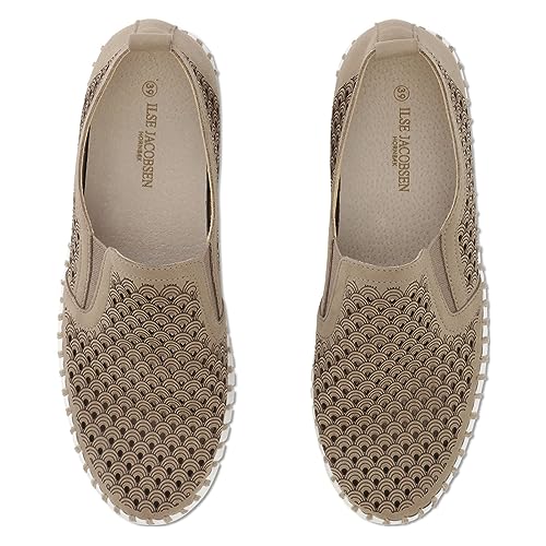 Image of Ilse Jacobsen HORNBAEK Women's Tulip Slip-On Flat | Elastic Side Panels | Lightweight Flexible Comfort.