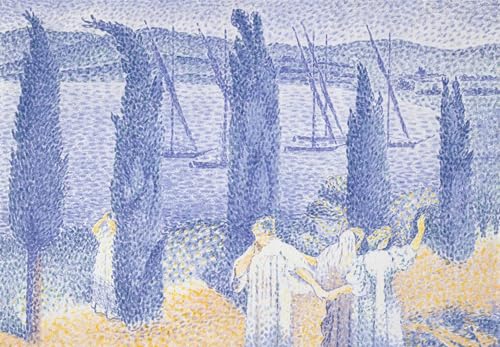 Cuadro La Promenade de Henri Cross de 60x90cm ideal para crear un salón elegante