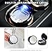 ZNDAW Car Ashtray with Lid, Detachable Auto Smokeless Ash Tray with LED Blue Light, Portable Ashtray for Vehicle Cup Holder and Air Vent Home Office, Interior Car Accessories (Black & Rose Golden)