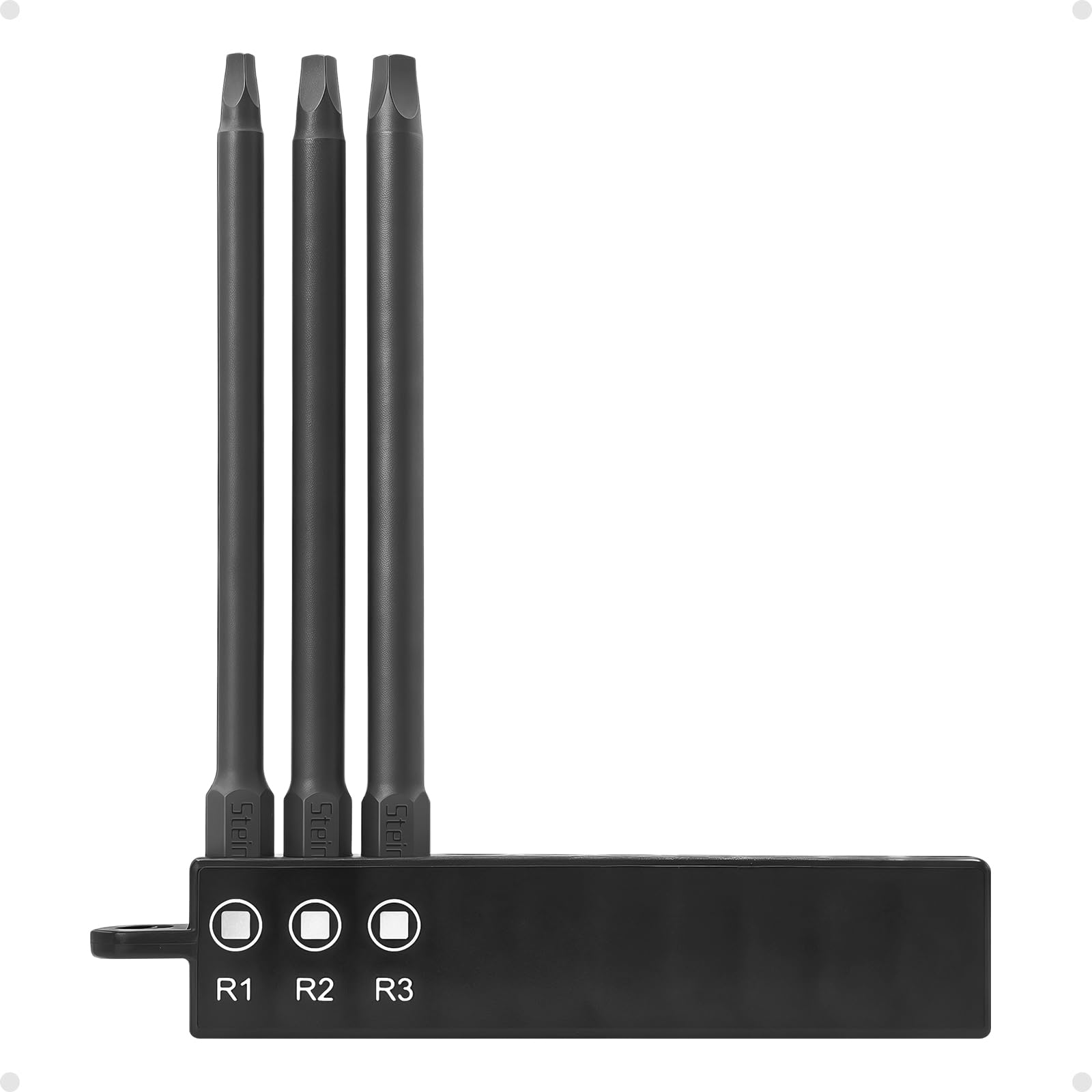 Steinwhale Impact Rated Screwdriver Bit Set, 3" & 4" Extended Long Magnetic Power Bits, Premium S2 Steel, Shock-Absorbing Design, 1/4" Hex Shank for Power Drill & Impact Driver (4 Inch Square)