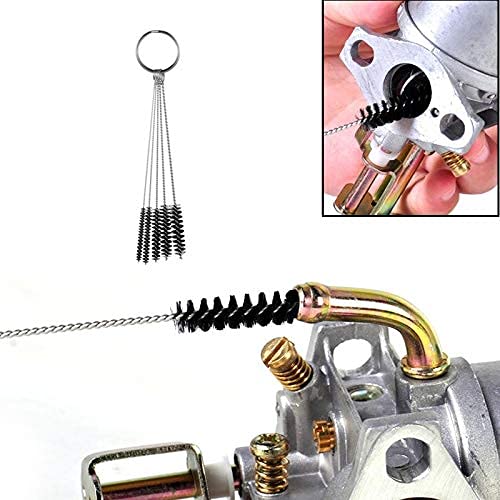 Image of Suxgumoe Carburetor Cleaning Kit, Dirt Cleaner Tools Needle Set, Torch Tip Cleaner Set 10 Cleaning Needles and 5 Nylon Brushes and 13 Cleaning Wires Set (Set D)