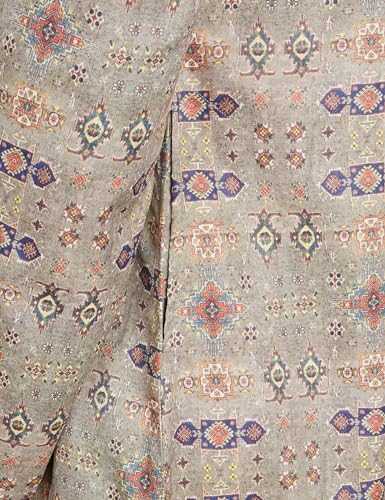Image of Amazon Brand - Symbol Men's Polyester Festive Printed Long Kurta (Regular Fit)