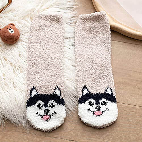 Image of Benefeet Sox Womens Fuzzy Socks Girls Cute Slipper Sock Funny Fluffy Winter Warm Soft Cozy Plush Indoor Sleep Sock