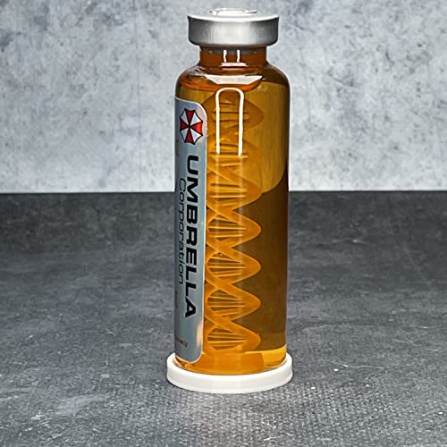 ELACE Fiole Virus 09 C Virus Resident Evil Cosplay - Utilisation Fan Art Cosplay Représentation - Idéal Collection - Dim Ht 85mm x 25mm - Virus (Type C)