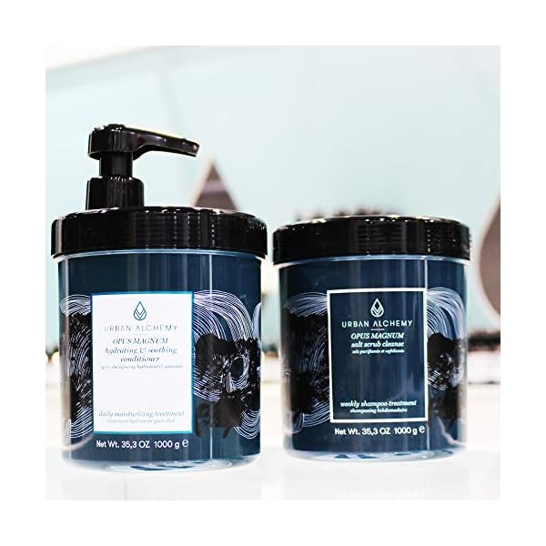 Urban-Alchemy-Opus-Magnum-Salt-Scrub-Back-Bar-1-L-Natural-Salt-Exfoliating-Shampoo-Effectively-Removes-Silicone-and-Build-Up-Cleanses-and-Hydrates-Hair-With-Vitamin-C-and-Omega-6-Fatty-Acids Urban Alchemy Opus Magnum Salt Scrub Back Bar 1 L - Natural Salt-Exfoliating Shampoo Effectively Removes Silicone and Build-Up - Cleanses and Hydrates Hair With Vitamin C and Omega-6 Fatty Acids