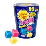 Big Babol Magic Cubes, Chewing Gum morbido, Gusto Tutti Frutti, senza Glutine, Barattolo di Gomme da Masticare, Divertiti con la Magia dei Colori