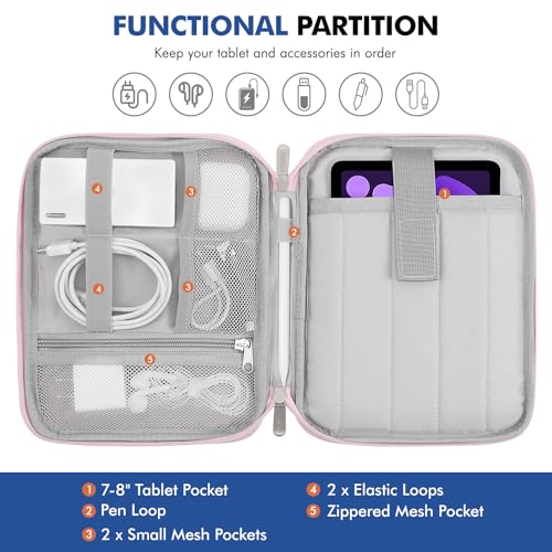 Image of MoKo 7-8 Inch Tablet Sleeve Carrying Case Padded Protective Bag with Handle