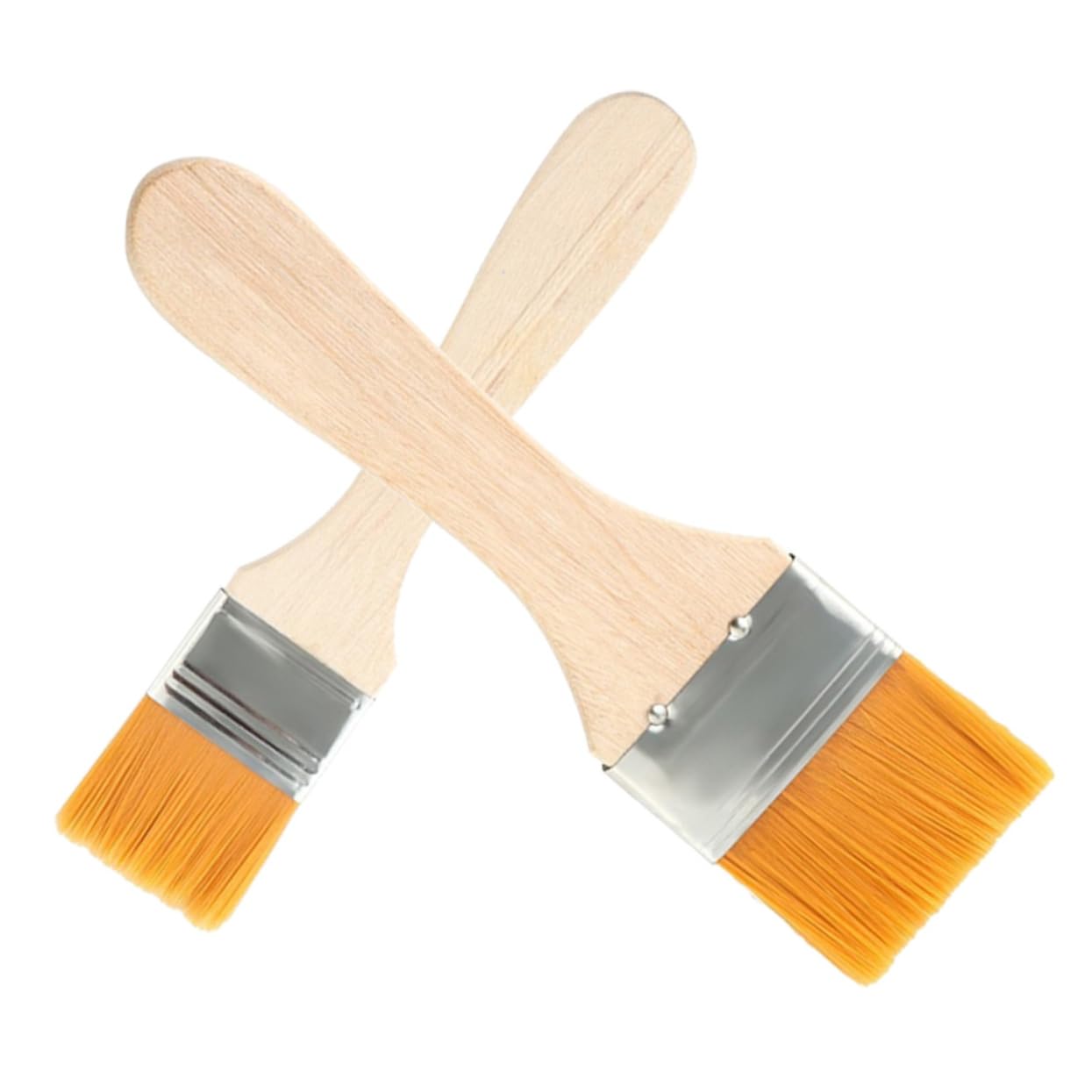 BEBEMOKO 2Pcs Basting Brush Ergonomic Nylon Bbq Sauce Brush for Grilling Baking Cooking Lightweight Easy to Clean for Family Gatherings