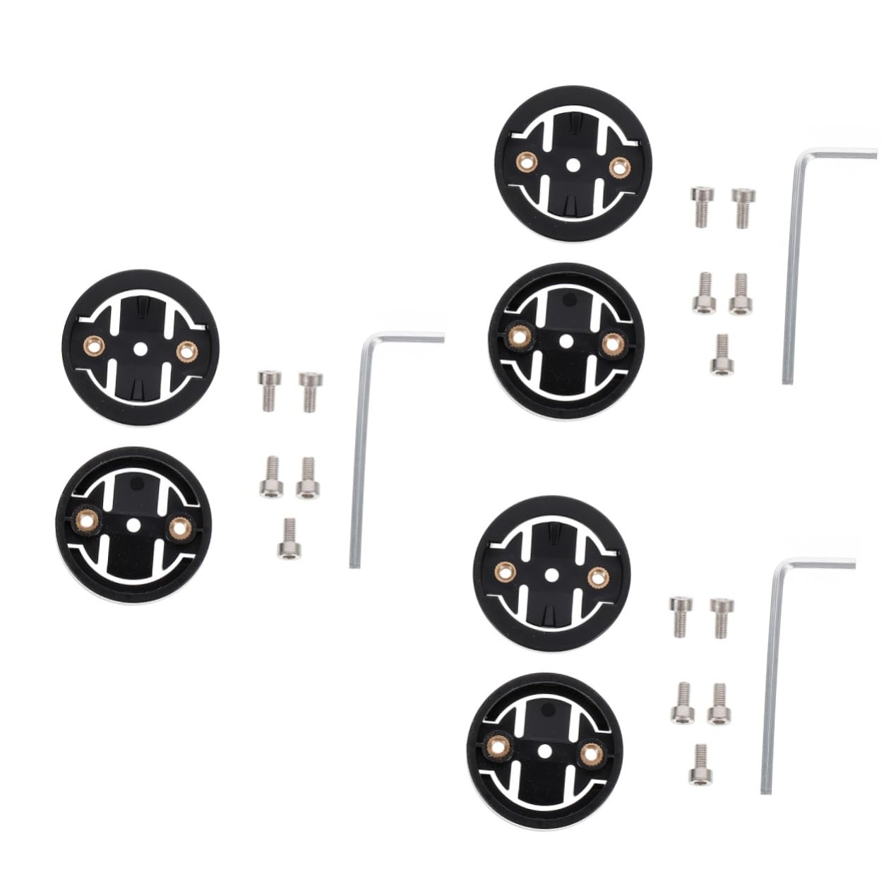 balacoo 3sets Secure Bike Computer Holder Adaptable Mount for Cycling Accessories Compact and Durable Design 2pcs*3