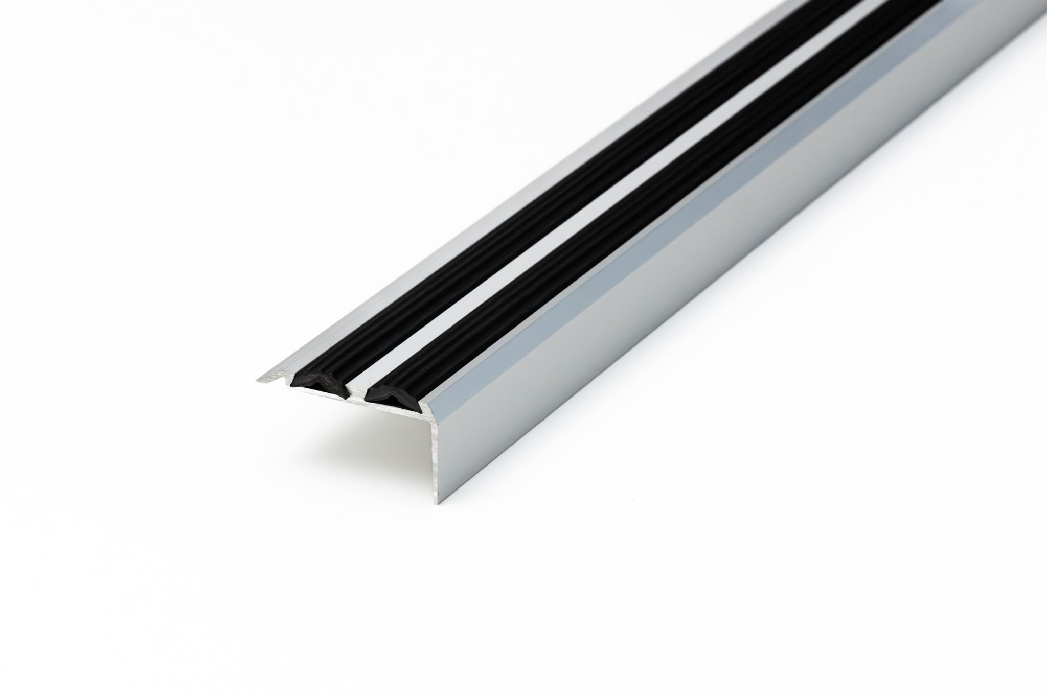 Aluminium Anti Non Slip Stair Edge Nosing -Trim- 900x35x20Mm Cezar (Silver)