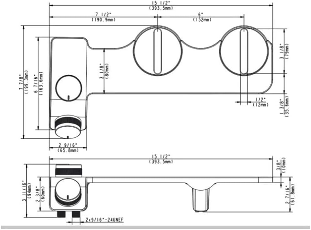 Douehpy 温冷デュアルスプレー多機能簡単設置ビデ電気不要スマート便座お尻フラッシング、B