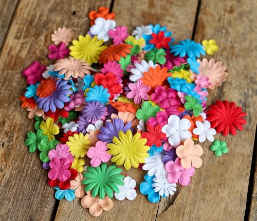 Fleurs en papier de mûrier pour scrapbooking et déco de mariage - 6