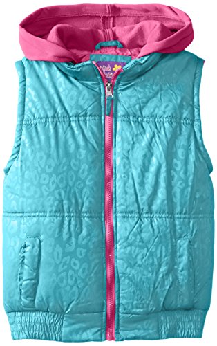 Pink Platinum Big Girls' Animal Print Puffer Vest