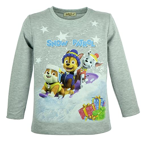 Kinder Weihnachts Sweatshirt Langarm - Baumwolle Mit Weihnachtsmotiven - Für Jungen 1-7 Jahre
