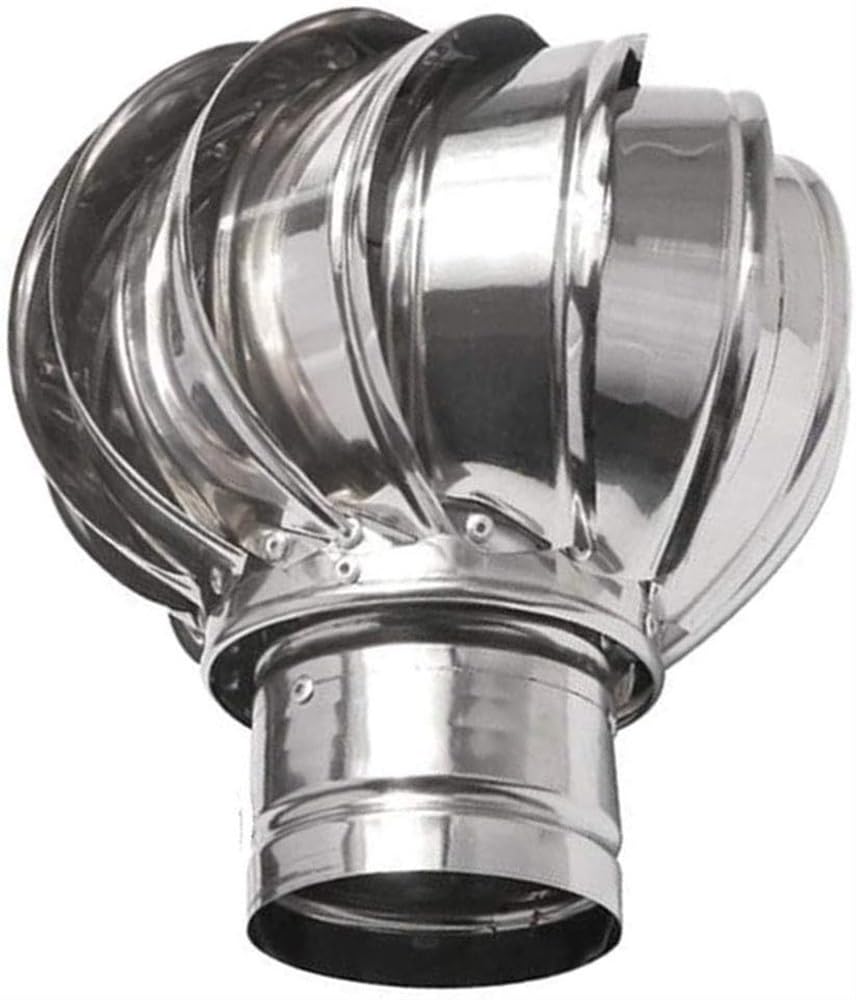 Ventilateur à turbine rotatif en acier inoxydable durable pour pot de cheminée