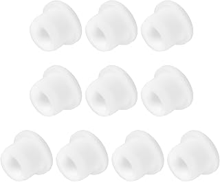 uxcell 10 PCS Silicone Stopper Replacement Plug for Salt Shakers, 1/2in(13mm) Reusable Salt Shakers Hollow Stopper Sealing Plug for Flower Pot Pipe Bottle, White