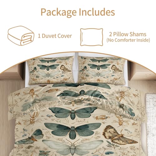 Housse de couette 160x200 facile à enfiler grâce à sa fermeture éclair pratique