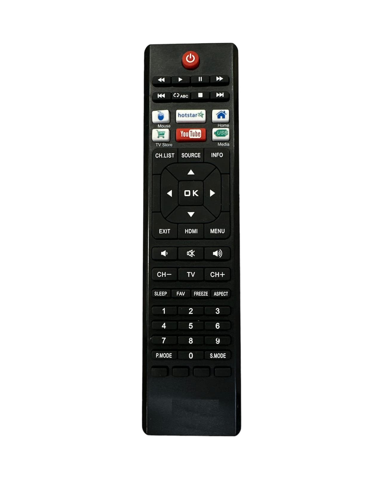 MIRACLES IN HAND® Remote Compatible with VU Smart LED TV Remote Model no:43BU113(Please Match The Image with Your Old Remote, Old Remote Must BE Same)-image-13