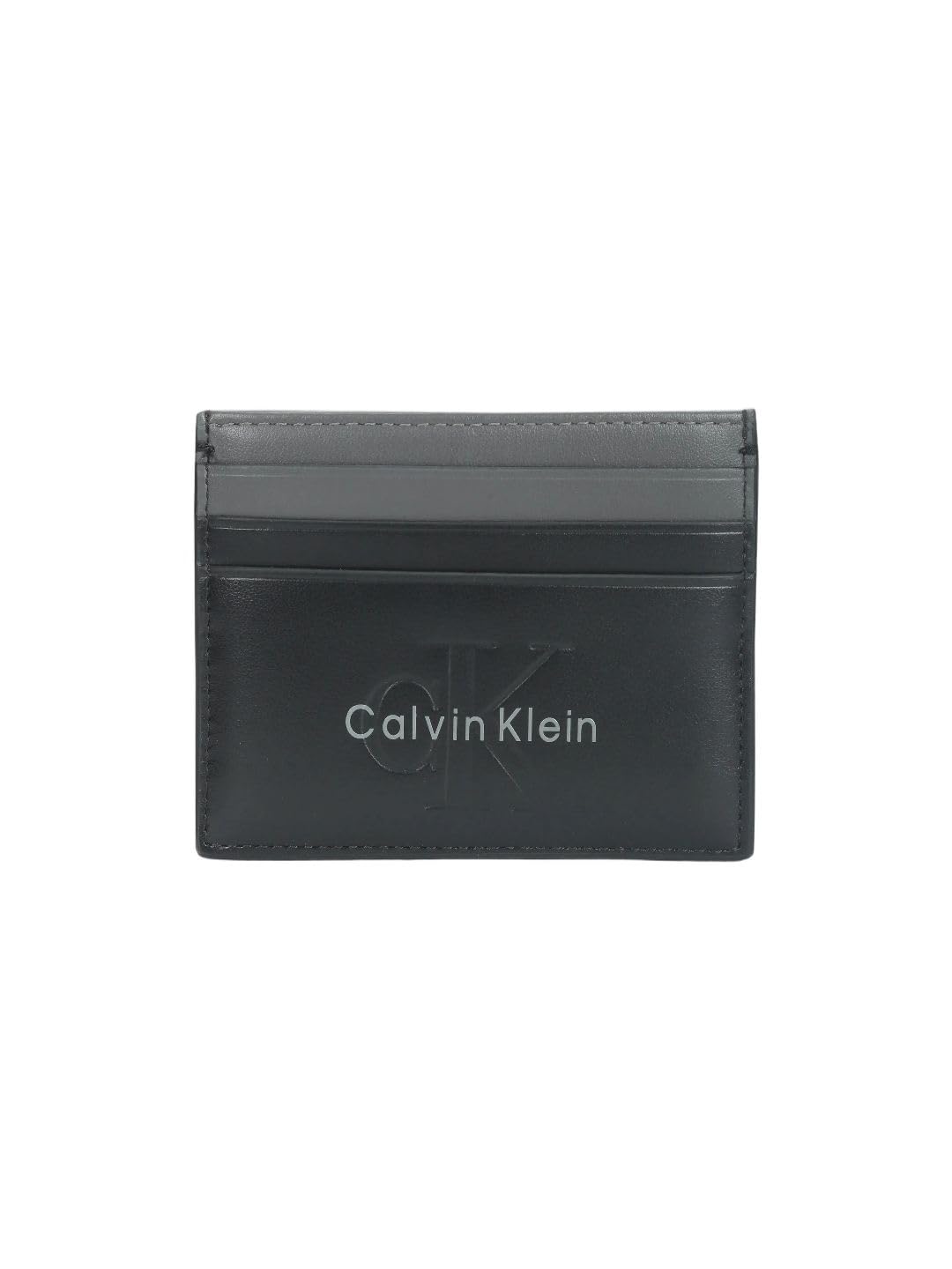 calvin klein Logo black leather card wallet-picture-44