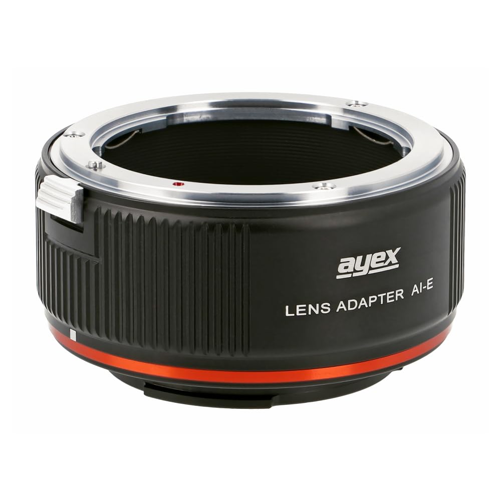ayex Adattatore F-E compatibile con obiettivi Nikon F AI AI-S AF-D compatibile con fotocamere Sony Alpha E-Mount