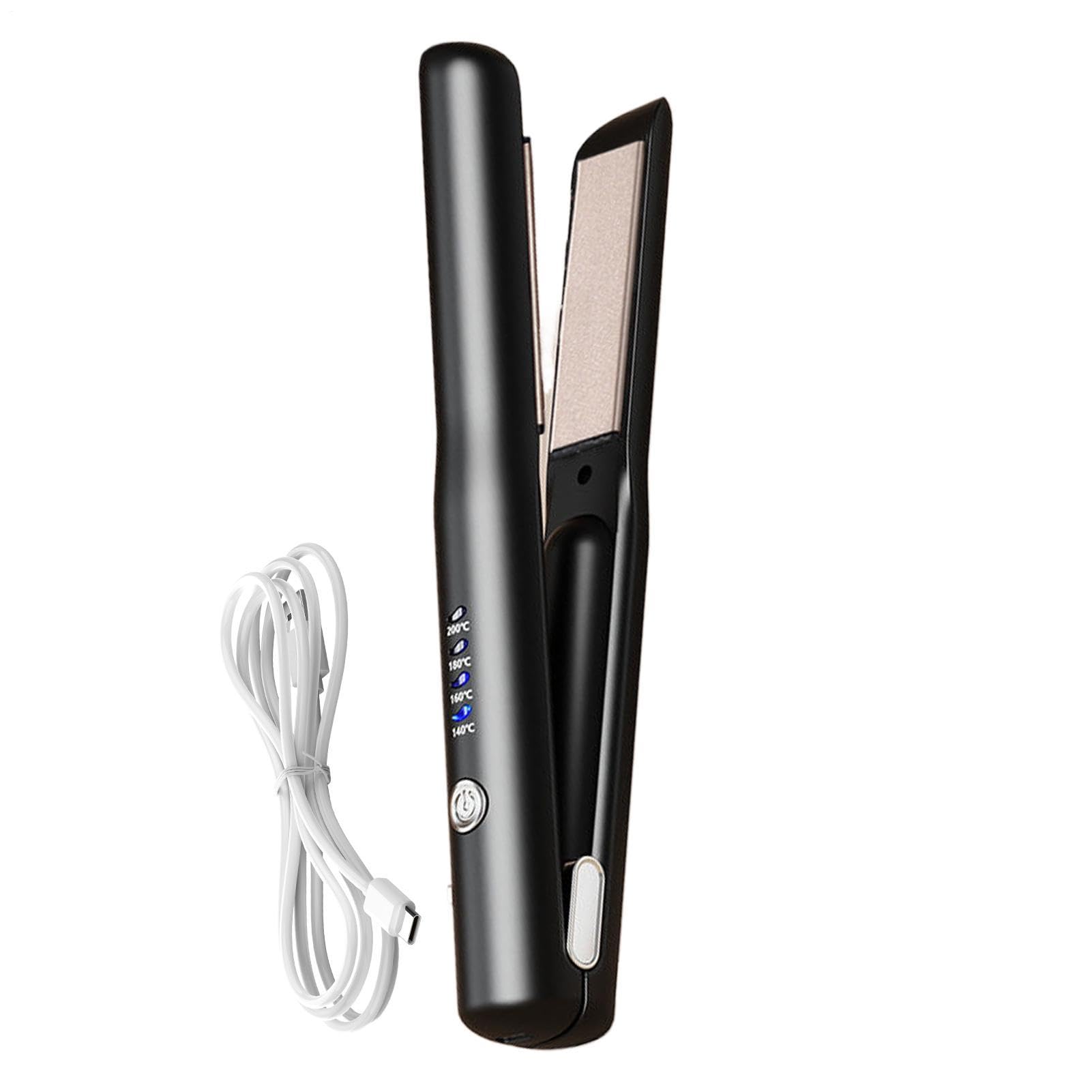 Piastra lisciante senza fili, piastra per capelli portatile senza fili | Bacchetta arricciacapelli piccola senza fili Meno Strumenti per lo styli