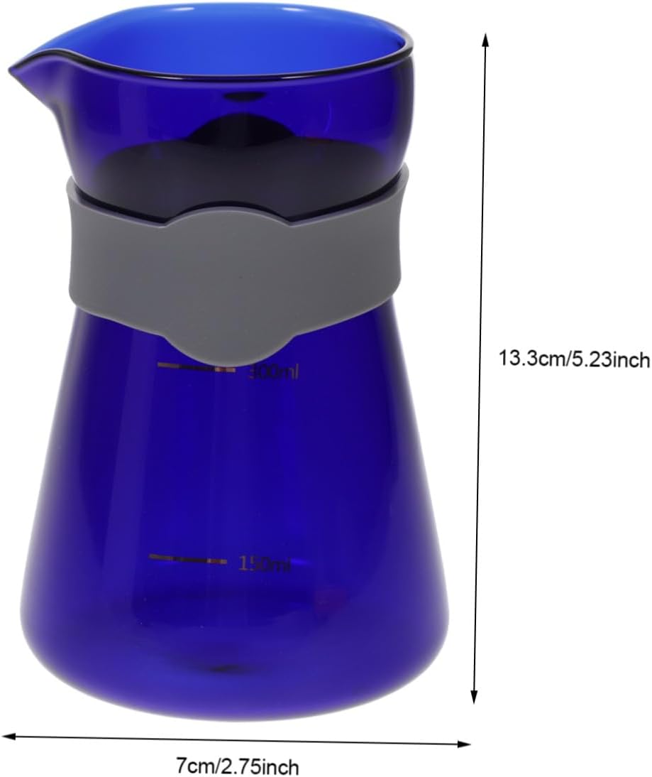 Glass Coffee Pot with Graduated Scale Decorative Multi-function Coffee Kettle Safe Food-grade Glass for Home Office Use