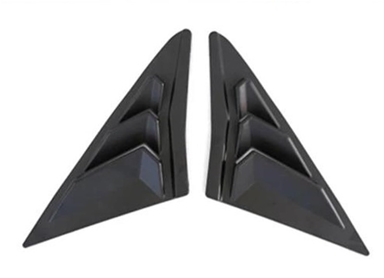 HGPVPKZAZD Car Rear Window Spoiler Tail Wing For Civic For Type R Hatchback 2020 2021 Rear Quarter Panel Window Side Louvers Vent Decal Cover Rear Window Side Splitter Wing(Matte Black)