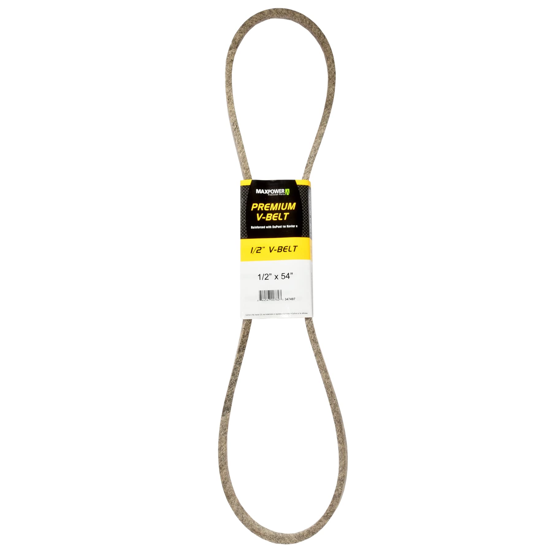 Maxpower 347497 Premium Belt Reinforced with Kevlar Fiber Cords, 1/2" x 54"