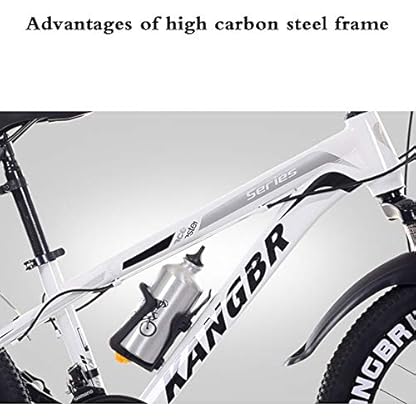 YUANP 24-Gang-Mountainbikes 26-Zoll-Hardtail-Fahrradrahmen Mit Hohem Kohlenstoffgehalt Für Erwachsene All-Terrain-Mountainbike Für Herren,D-24in – Bild 4