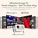 WANBO Vali 1 Pro Smart Beamer Heimkino Official Google TV 14/Netflix, 4K Unterstützung, MEMC HDR10, Dolby eARC, HDMI 2.1, 900 ANSI, WLAN Bluetooth, 200° dreh, 1080P FHD Outdoor Projektor bis 260"