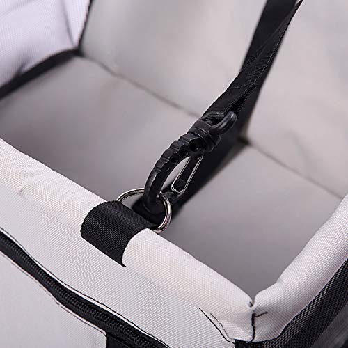 Cadeirinha de Viagem para Carro - para Cães e Gatos (Cinza)