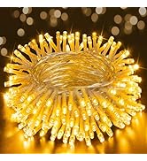 15m Lichterkette 150 LEDs Kaltweiß - Mit Timer Für Innen & Außen