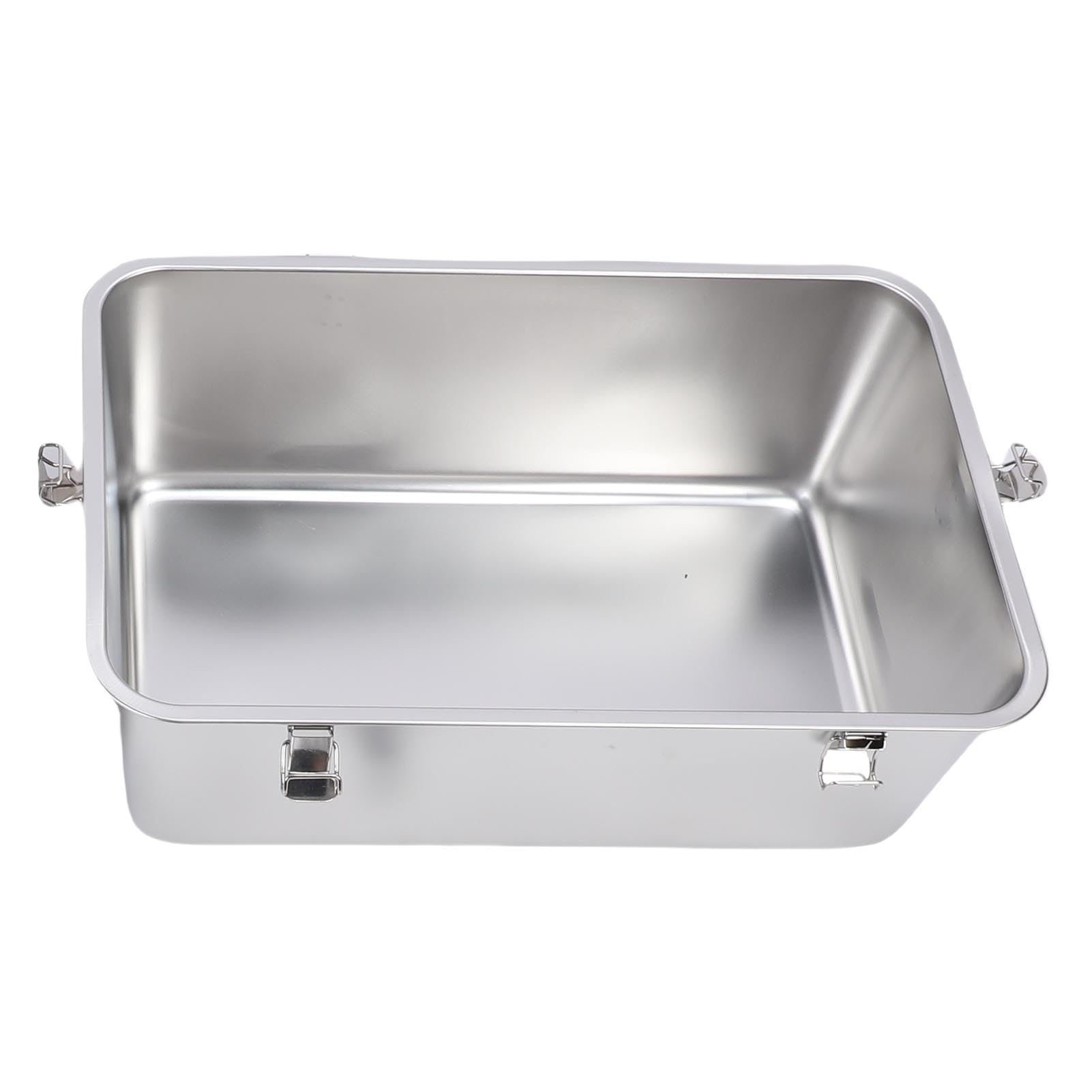 Lettiera per Gatti in Acciaio Inossidabile con Coperchio, Lettiera per Gatti con Design a Prova di Spruzzi e Ingresso dall'alto, con Grande Contenitore in Metallo per e Paletta per,