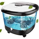Foot Spa with Heat and Massage and Bubbles Jets, Feet Spa Bath Massager w/Motorized Shiatsu Massage...