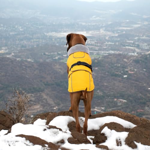Image of Lelepet Dog Coat Waterproof Dog Jacket Fleece Vest with Adjustable Buckle