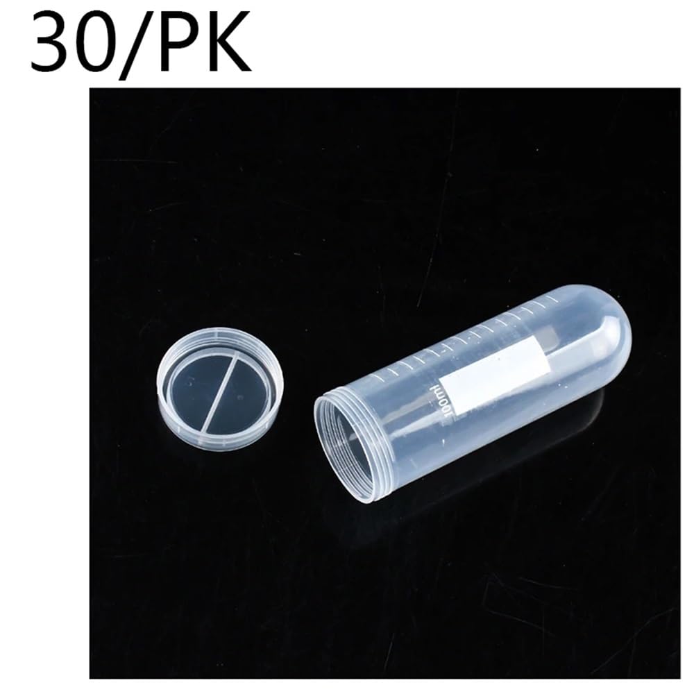 30 / PK Provette for centrifuga in plastica da 38 mm con scala trasparente Provetta 100 ml tappo a vite Diametro del tubo graduato Attrezzature da laboratorio